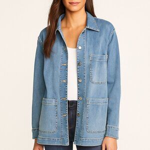WELL WORN Blue Denim Casual Chore Jacket